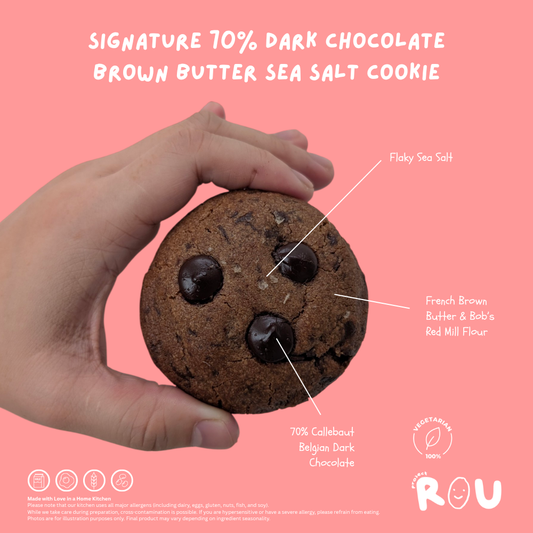 Signature 70% Dark Chocolate Brown Butter Sea Salt Cookie